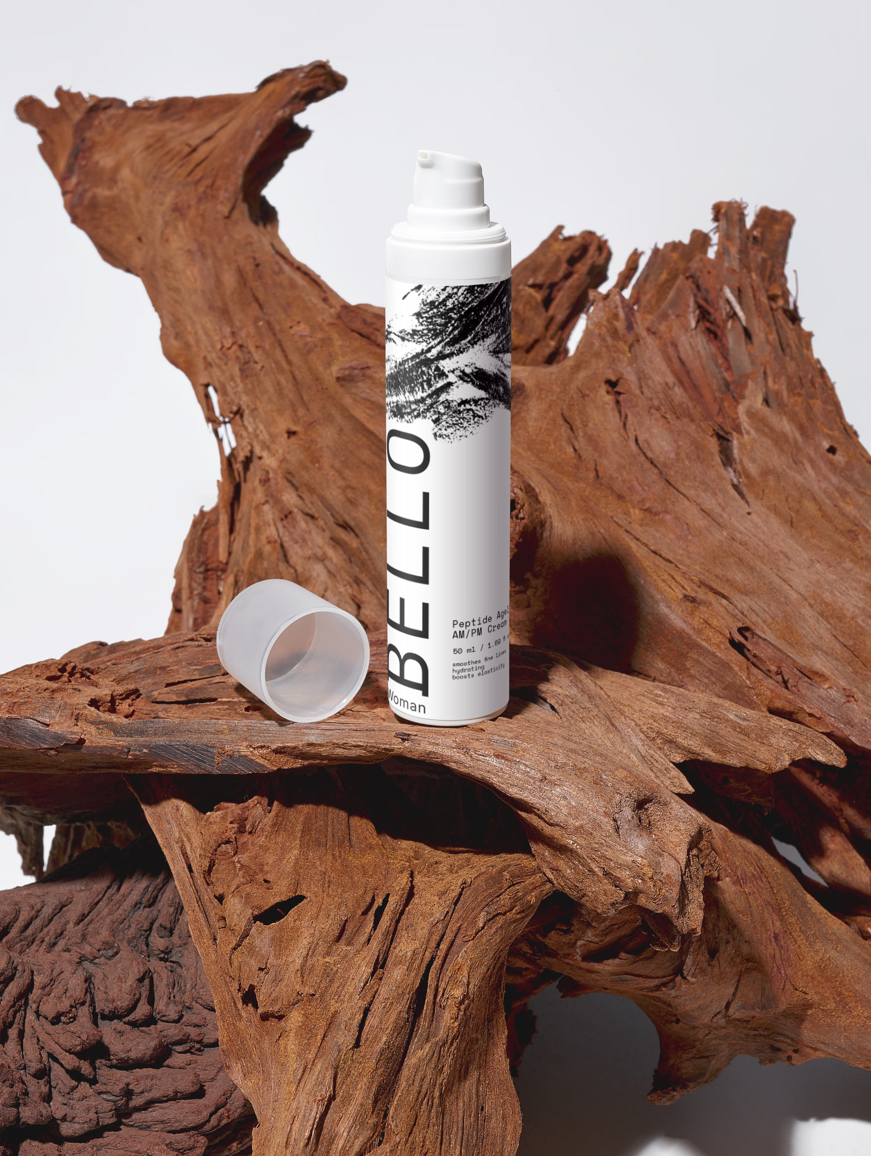 Peptide Ageless AM/PM moisturiser bottle by Bello Woman