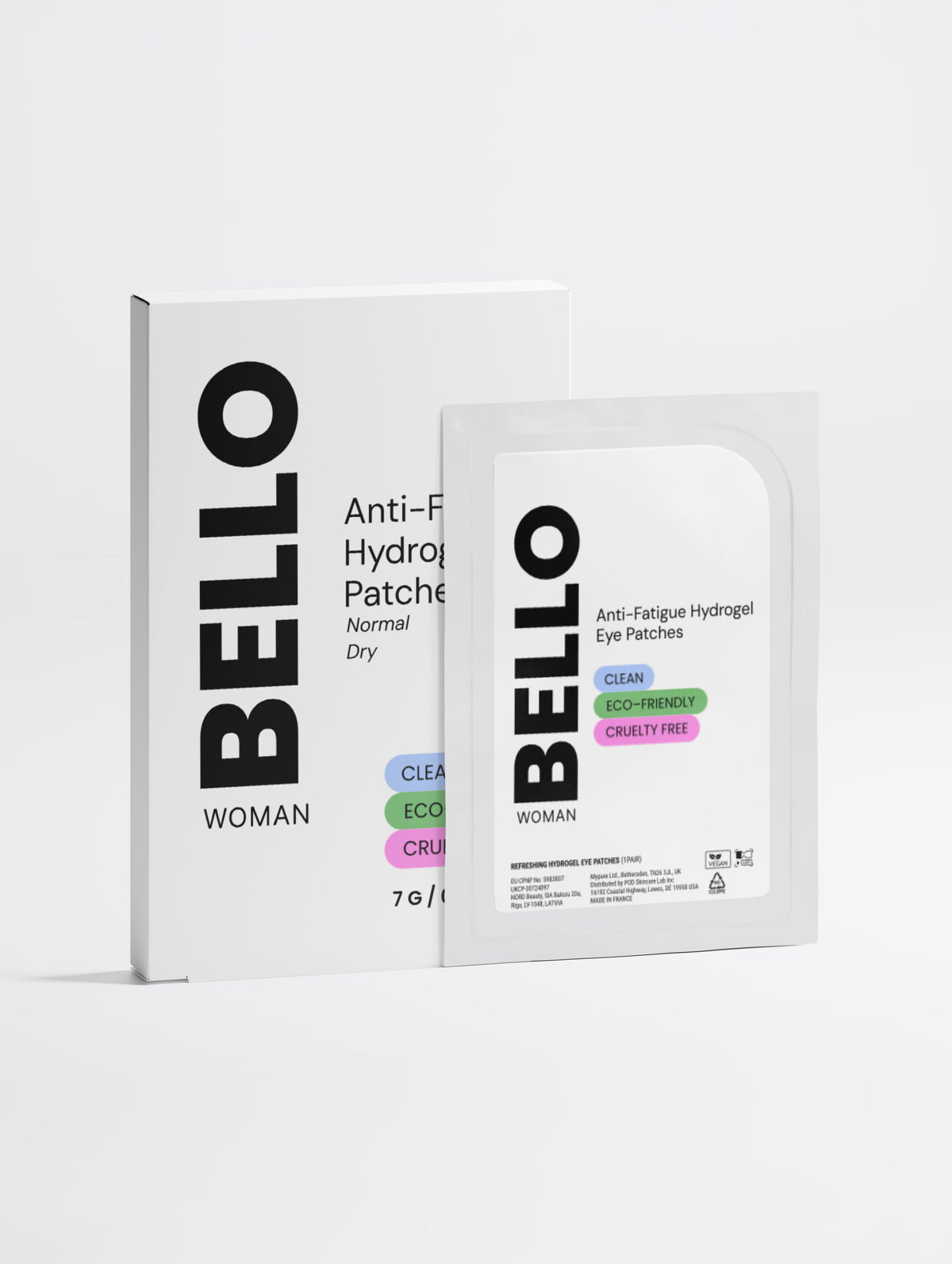 Anti-Fatigue Hydrogel Eye Patches